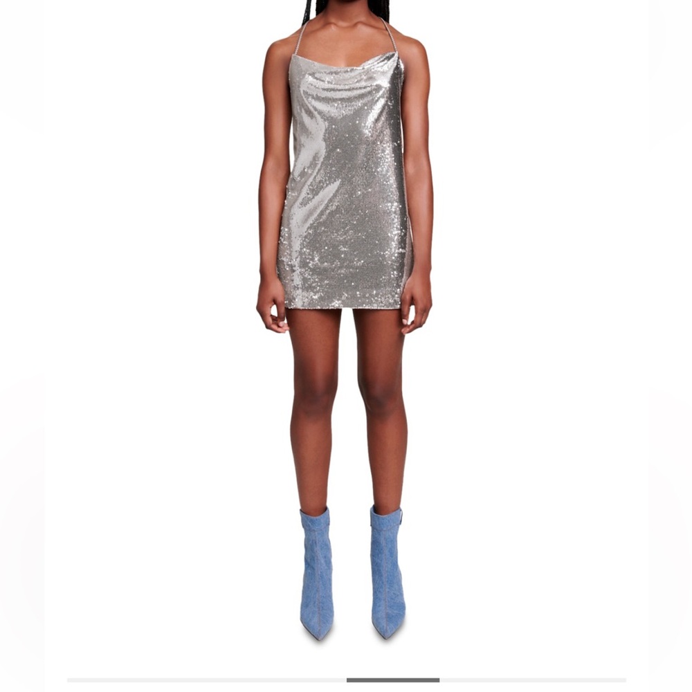 Maje Reparis Sequin Mini Dress